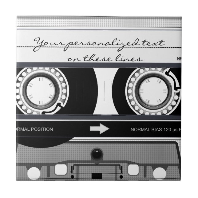 Fita cassete - preta - (Frente)