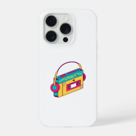 Fita Cassete Retro com Fones de Ouvido Música dos