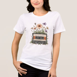 Fita Cassete Vintage Wildflowers Cottagecore