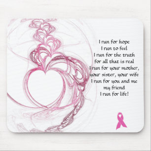 Fita cor-de-rosa Mousepad