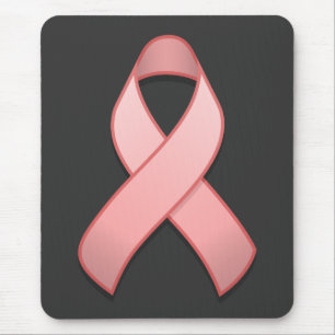 Fita cor-de-rosa Mousepad da consciência