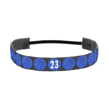 Fita de basquete azul e preto personalizada