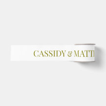 Fita de casamento com nomes personalizados da noiv