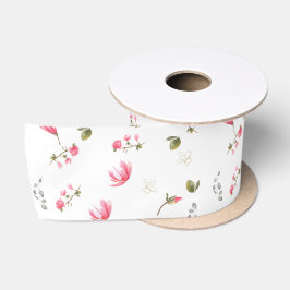 Fita de flores de Magnolia, rosa, Magnolias, em fi