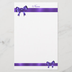 Fita de Laço Roxo de Papelaria