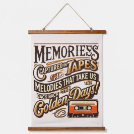Fita de Parede de Música Retroativa - Fita de Cass