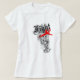Fita do AIDS da luta - a camisa das mulheres (Frente do Design)