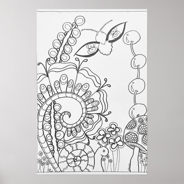 Fita fantasma, flor poster de 16" x24" (Frente)