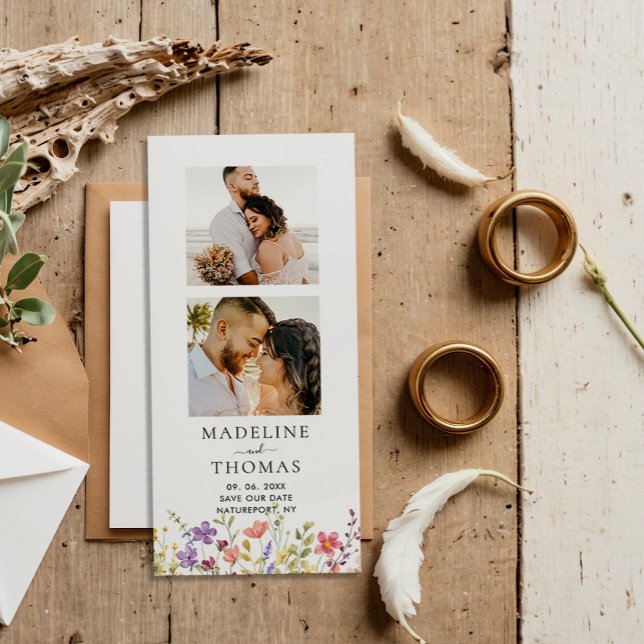 Fita Fotográfica Magnética Floral Casamento Salvar (Criador carregado)