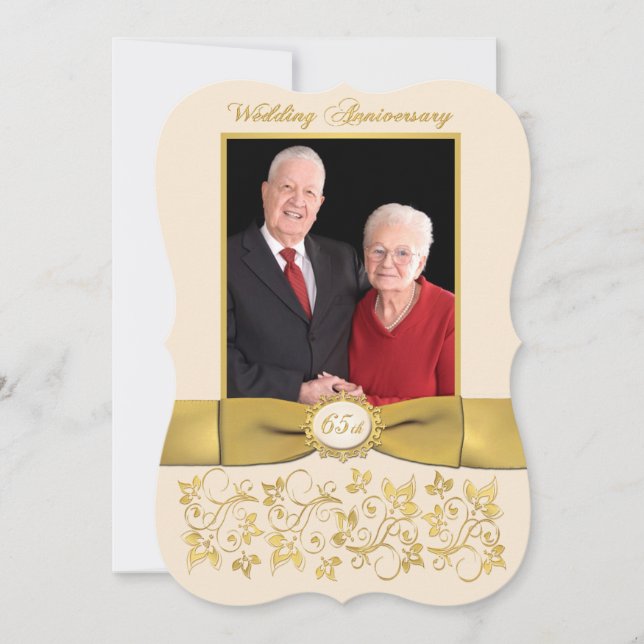 FITA IMPRESSA Forma Chique Convite de 65º Aniversá (Frente)