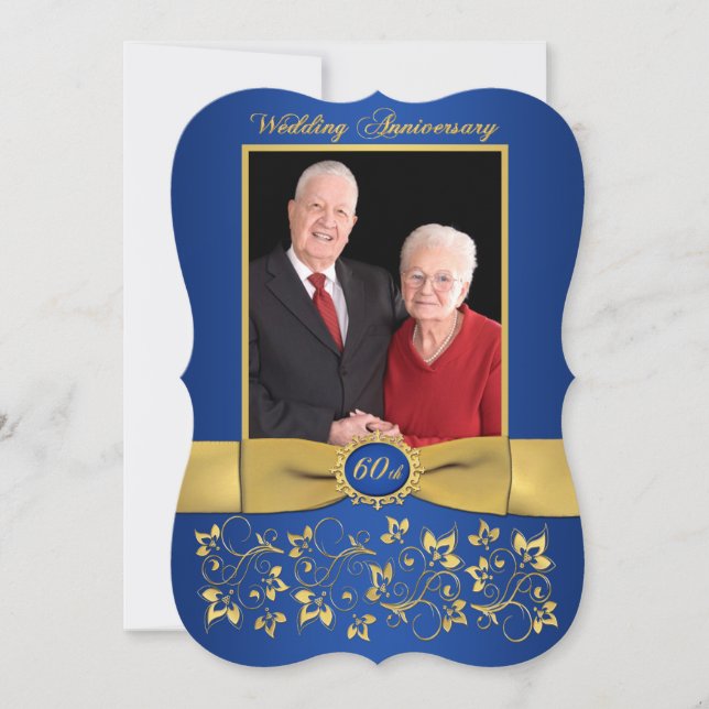 FITA IMPRESSA Forma Elegante Convite de Aniversári (Frente)