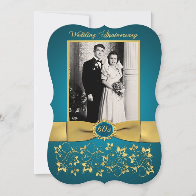 FITA IMPRESSA Forma Fantasia Convite 60º Aniversár (Frente)