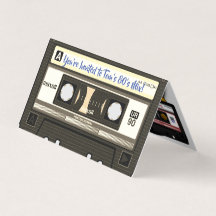 Fita Mista Retro dos Anos 80 Cassetes e Discos