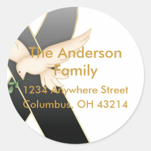 Fita Preta com Etiquetas de Endereço de Conscienci