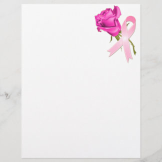 Fita rosa com Rosa *Consciência do Cancer da Mama