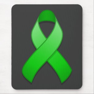 Fita verde Mousepad da consciência