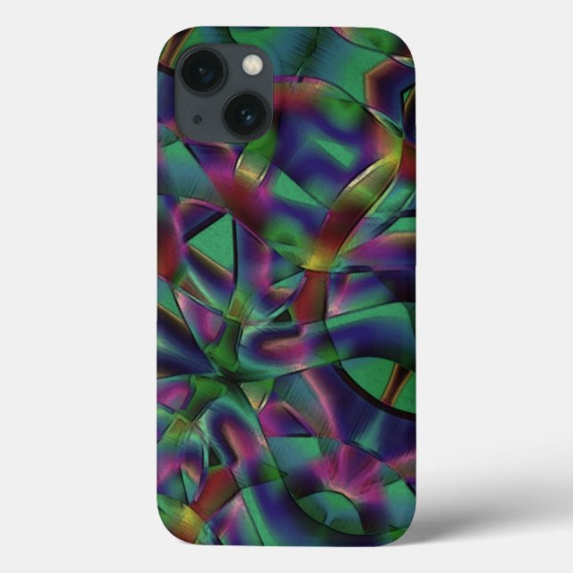 Fitas entrelaçadas com cores escuras (Verso)