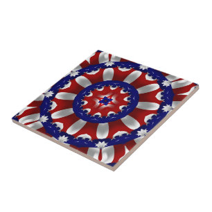 Fitas Patrióticas EUA Kaleidoscópio