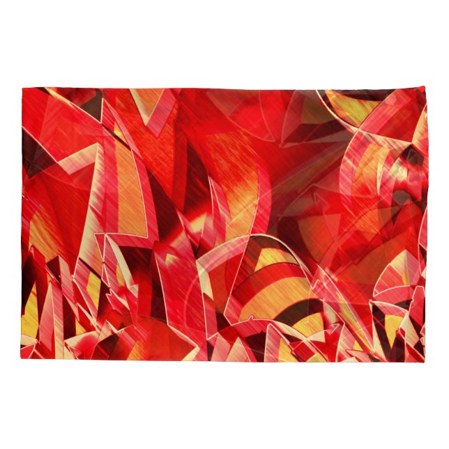 Fitas vermelhas raspadas que simulam movimento (Traseira-Esquerda)