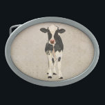 Fivela de cinto da vaca do ônix & do marfim<br><div class="desc">O design pelo rei ©2013 de Nicole projeta disponível</div>
