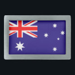 Fivelas de cinto australianas da bandeira para o<br><div class="desc">Fivelas de cinto australianas da bandeira para o partido do dia de Austalia. Beltbuckles feitos sob encomenda para homens,  mulheres e miúdos. Disponível na forma do oval e do quadrado.  Acessórios e suportes ocidentais de forma do estilo do vaqueiro. Union Jack e estrelas.</div>