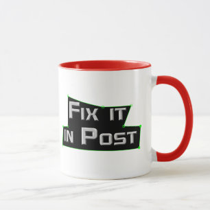 "Fixe-o caneca de VFX no cargo"