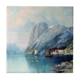 Fjord na Noruega - trabalho de arte Lagorio