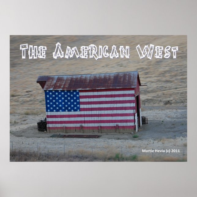 Flag Barn - O Oeste Americano - Poster (Frente)