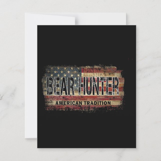 Flag Bear Hunter americano (Frente)