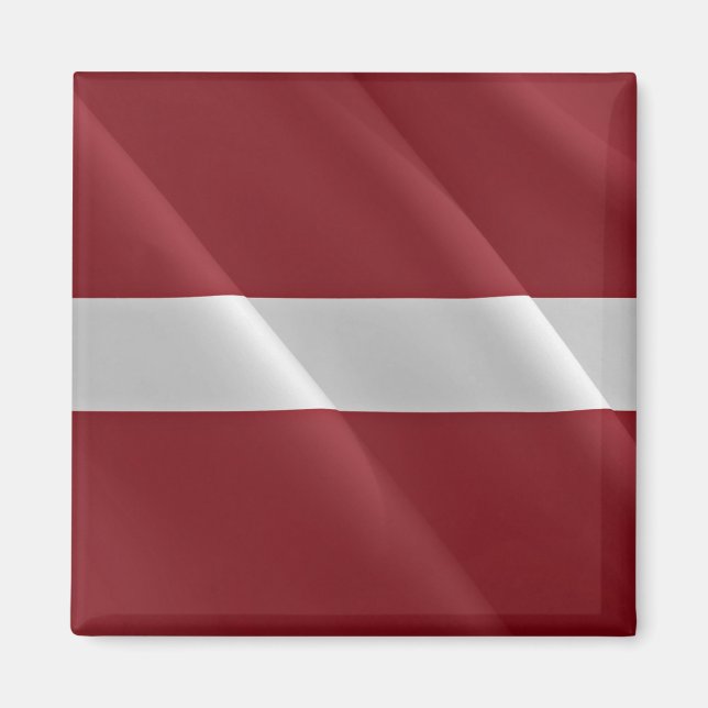 FLAG de acendimento LETÓNIA zLV002 - Imã de gelade (Frente)