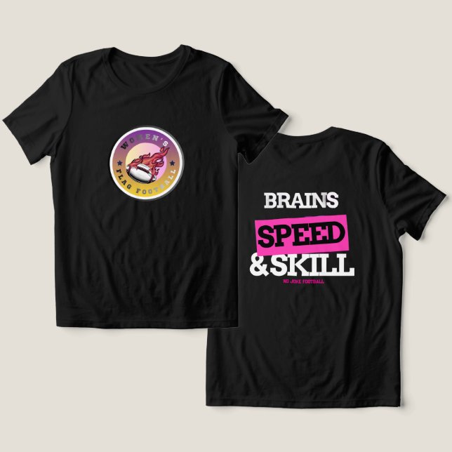 Flag Football com Hype Intenso (Design Frente e Verso)