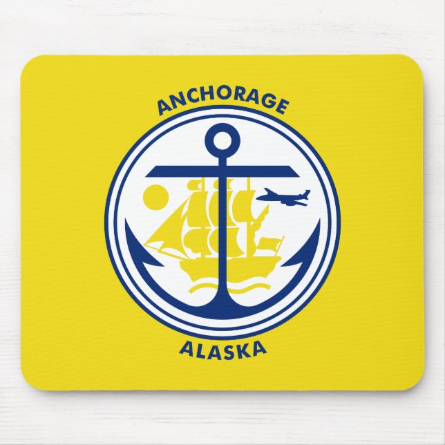 Flag of Anchorage, Alaska Mouse Pad (Frente)
