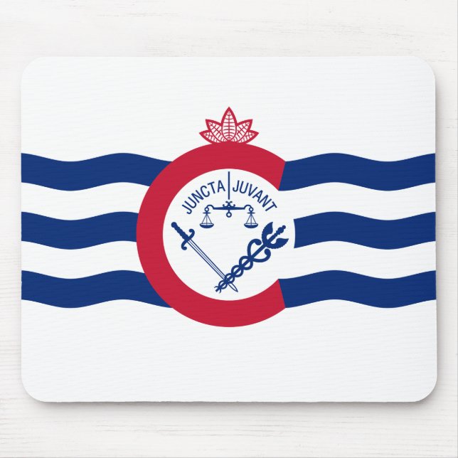 Flag of Cincinnati, Ohio Mouse Pad (Frente)