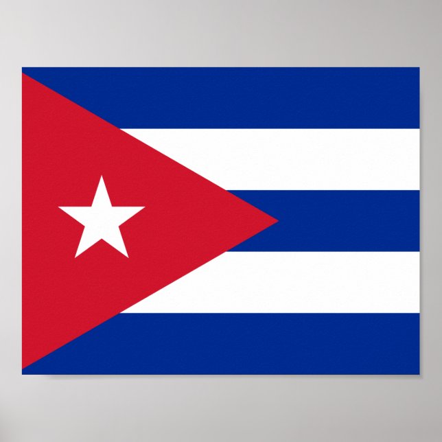 Flag of Cuba Poster (Frente)