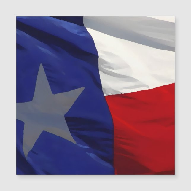 Flag of Texas Pop Art Magnetic Card (Frente)