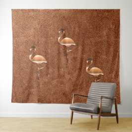 Flair Dourado Flamingo Tapeçaria