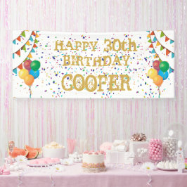 Flair Festivo: Bann de Aniversário Personalizado C
