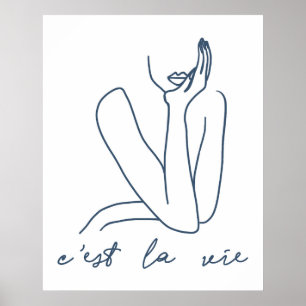 Flair Francês: C'est la Vie Poster