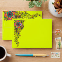 Flaire Floral Retro Gavinhas Borda 6 + seu texto