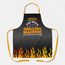 Flame de uma máquina de grelhar a preto