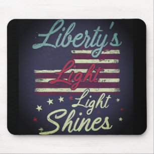 Flame Lights Night Mousepad da Liberdade