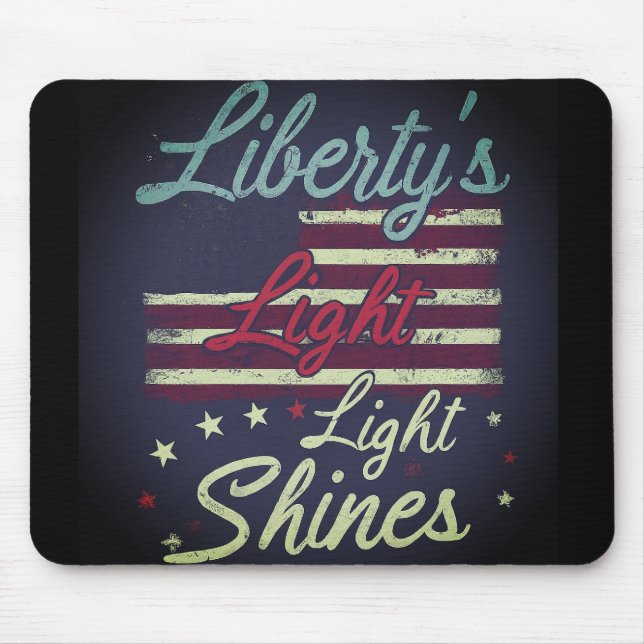 Flame Lights Night Mousepad da Liberdade (Frente)