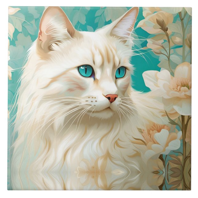 Flame Lynx Point Retrato Siamês (Frente)