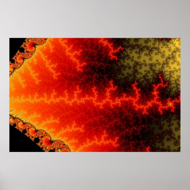 Flame Zigzag Poster (Frente)