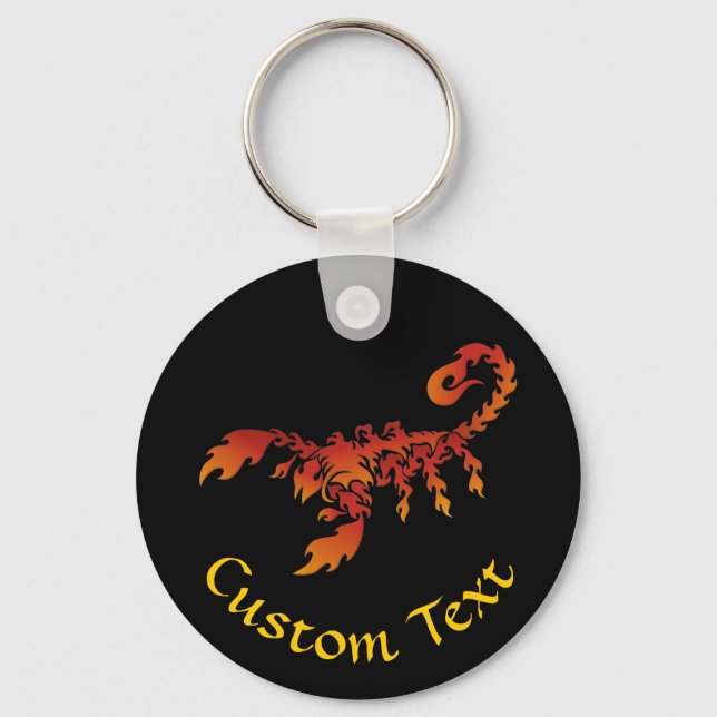 Flames Scorpion Chaveiro (Frente)