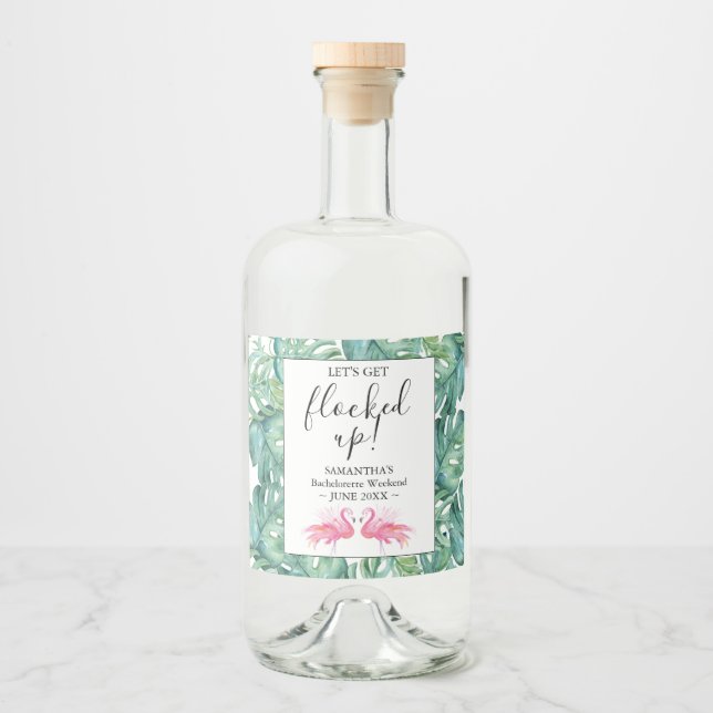 Flaming de rosa festa de solteira (Frente)