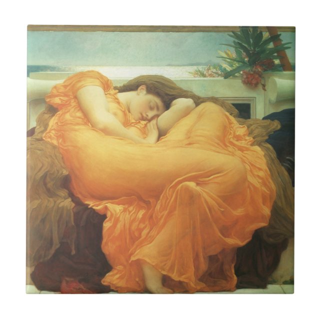 Flaming June por Lord Frederic Leighton (Frente)