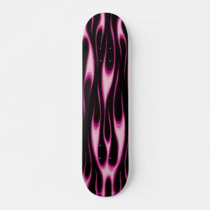 Flaming Pink Skateboard