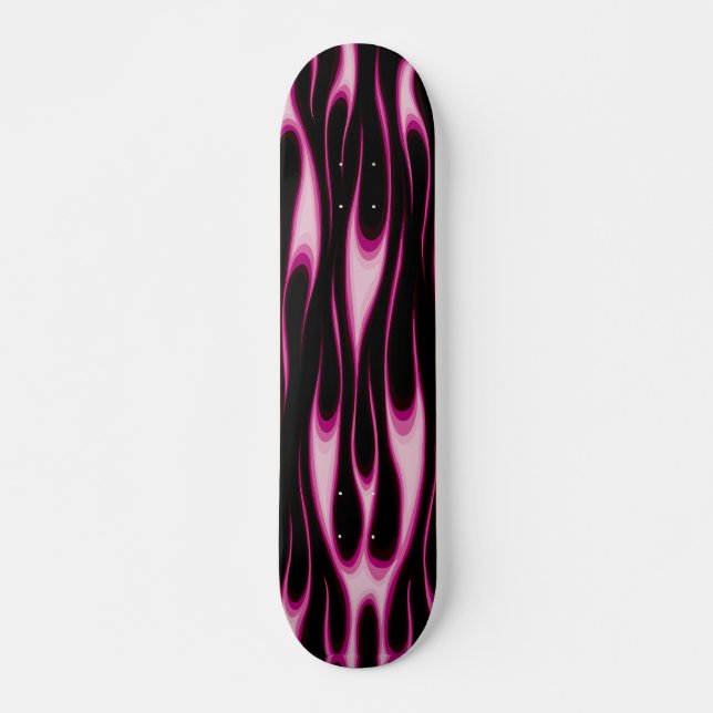 Flaming Pink Skateboard (Frente)