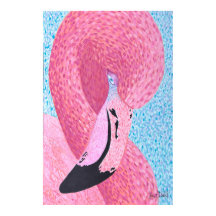 Flamingo Ameixa Impressão Grande - Just Dahl